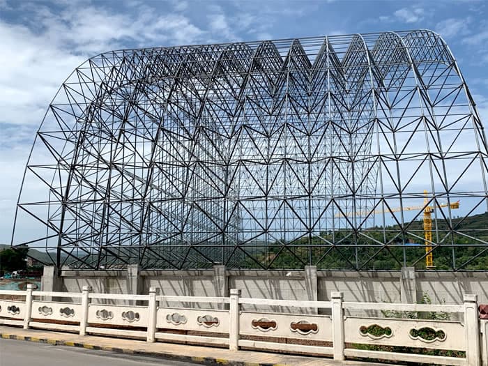 井冈山加油站网架安装