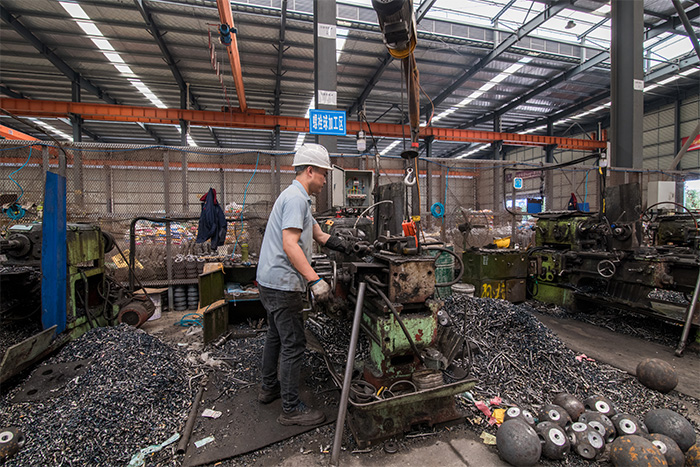 井冈山网架配件-螺栓球加工车间